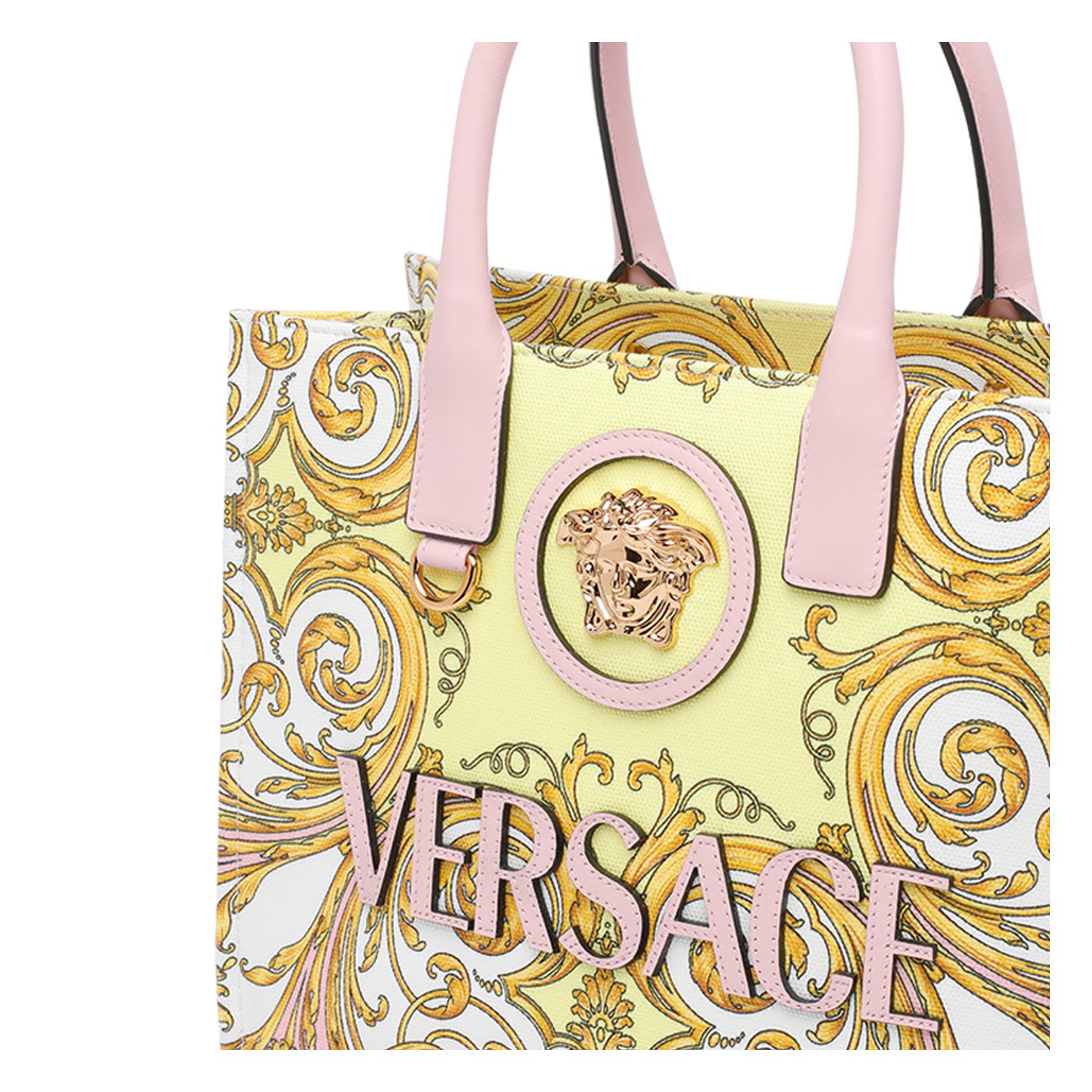 Versace Women Small La Medusa Printed Shopping Bag