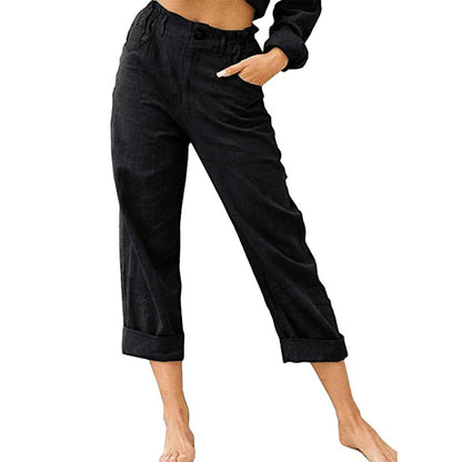 Waist Pants Loose Casual Trousers