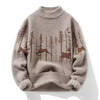 Autumn And Winter Half Turtleneck Sweater Men's Korean Style