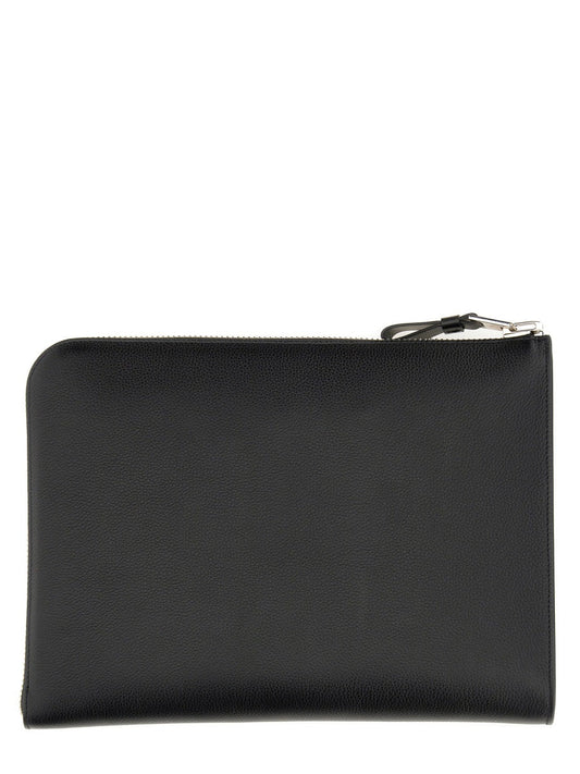Tom Ford Men Zippered Leather Portfolio