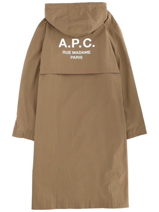 A.P.C. Men Hooded Trench Coat