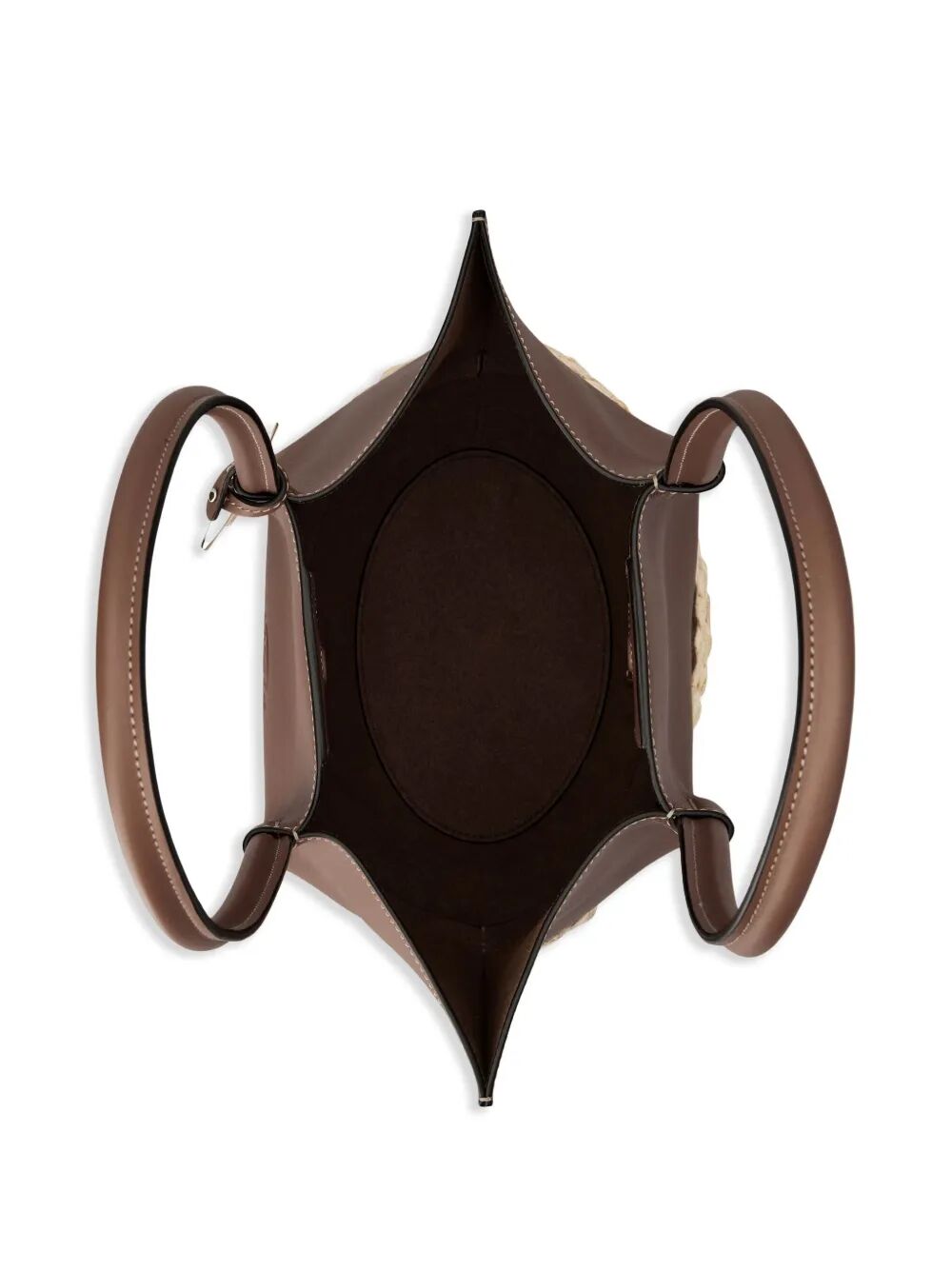 Tod's Women T Timeless-Charm Raffia And Leather Small Tote Bag