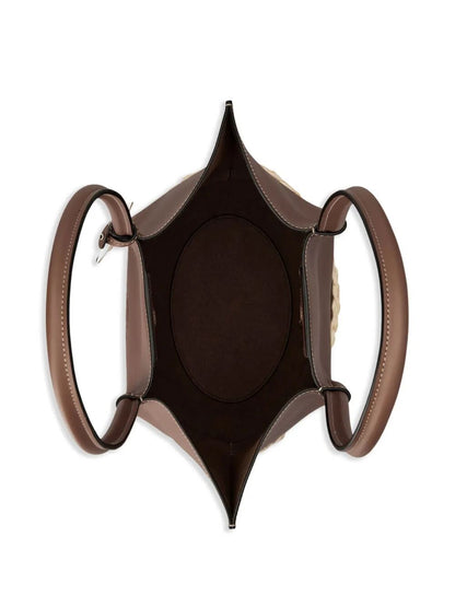 Tod's Women T Timeless-Charm Raffia And Leather Small Tote Bag