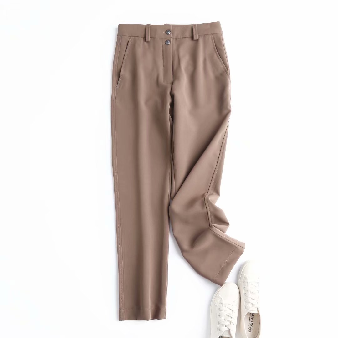 Women s Two Button Straight Casual Trousers