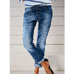 Drawstring Elastic Waist Washed Women's Casual Pants