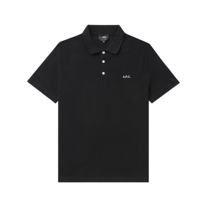 A.P.C. Black Polo Shirts Men