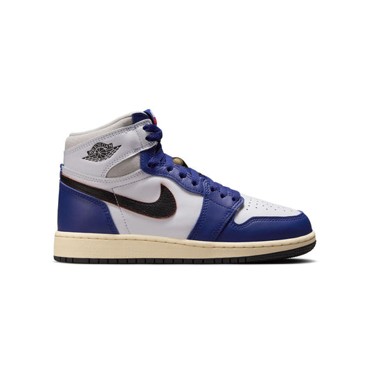Kids Air Jordan 1 High OG 'Rare Air Deep Royal Blue' White Neutral Grey Deep Royal Blue Black