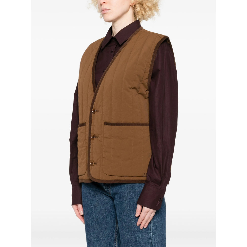 A.P.C. Brown Jackets - Waistcoats & Gilets Men