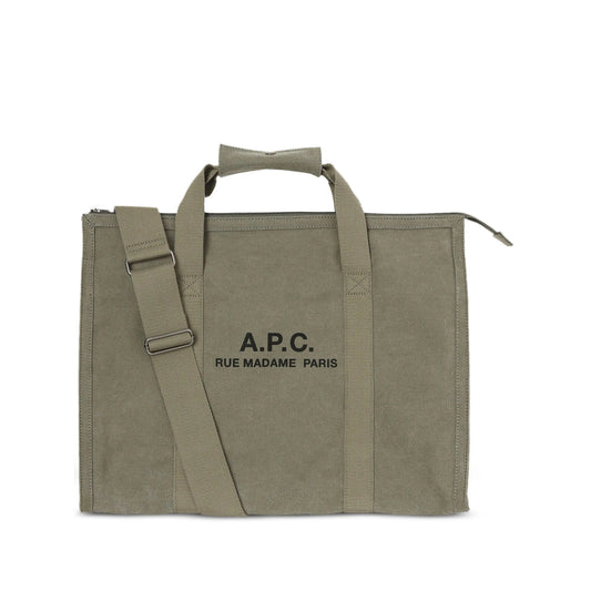 A.P.C. Green Tote Bags Men