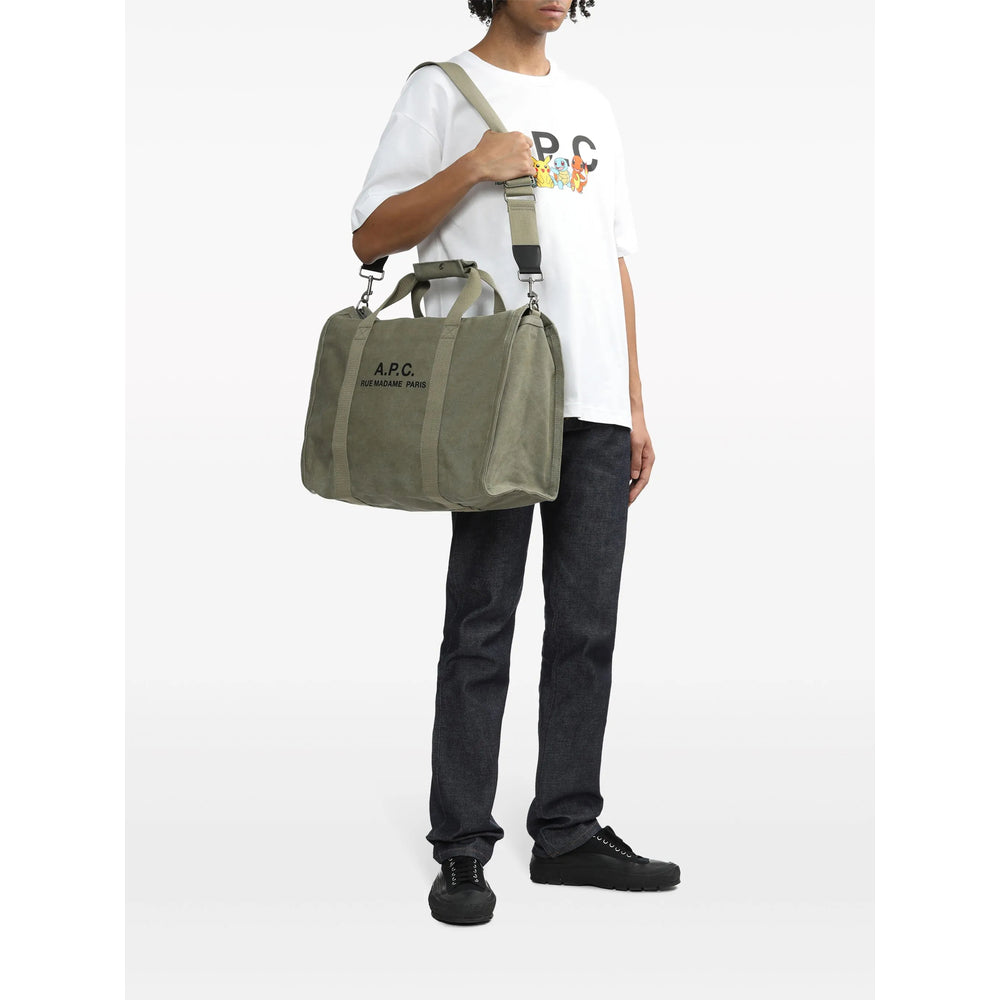 A.P.C. Green Tote Bags Men