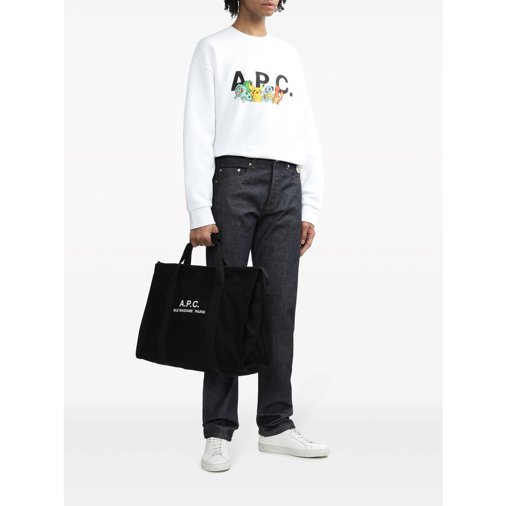 A.P.C. Black Tote Bags Men