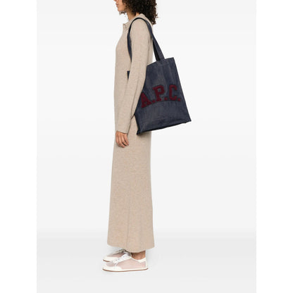 A.P.C. Blue Tote Bags Women
