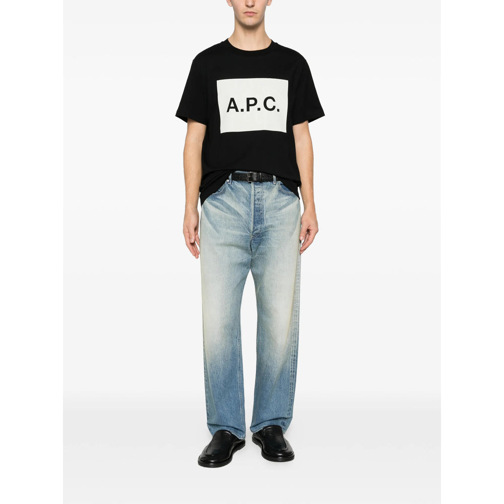 A.P.C. Black T-Shirts & Vests - T-Shirts Men