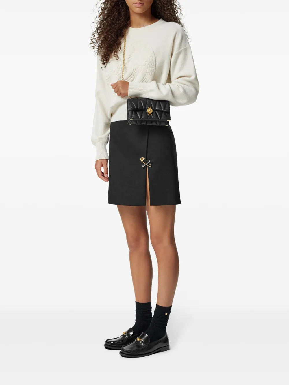 Versace Women Kleio Mini Quilted Bag