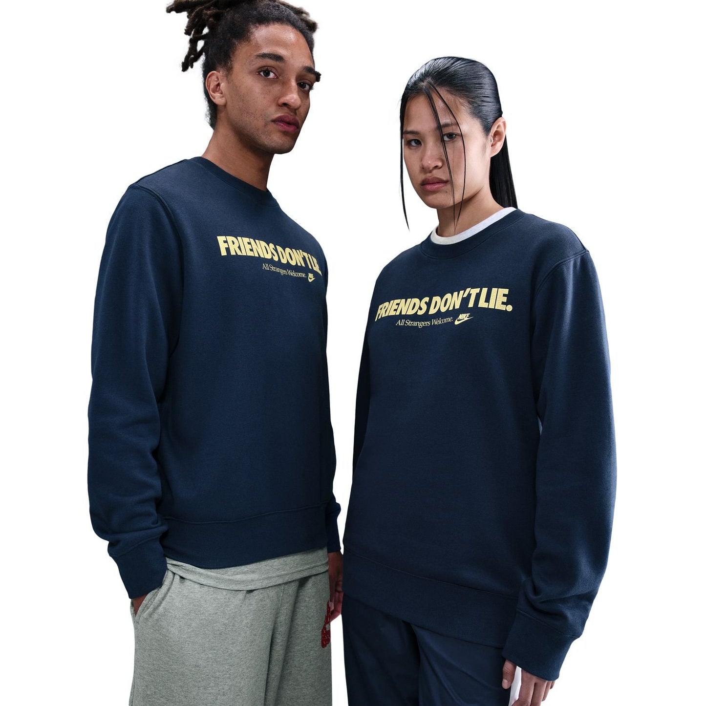 '+ Stranger Things Friends Don’t Lie Club Crew 'Navy'