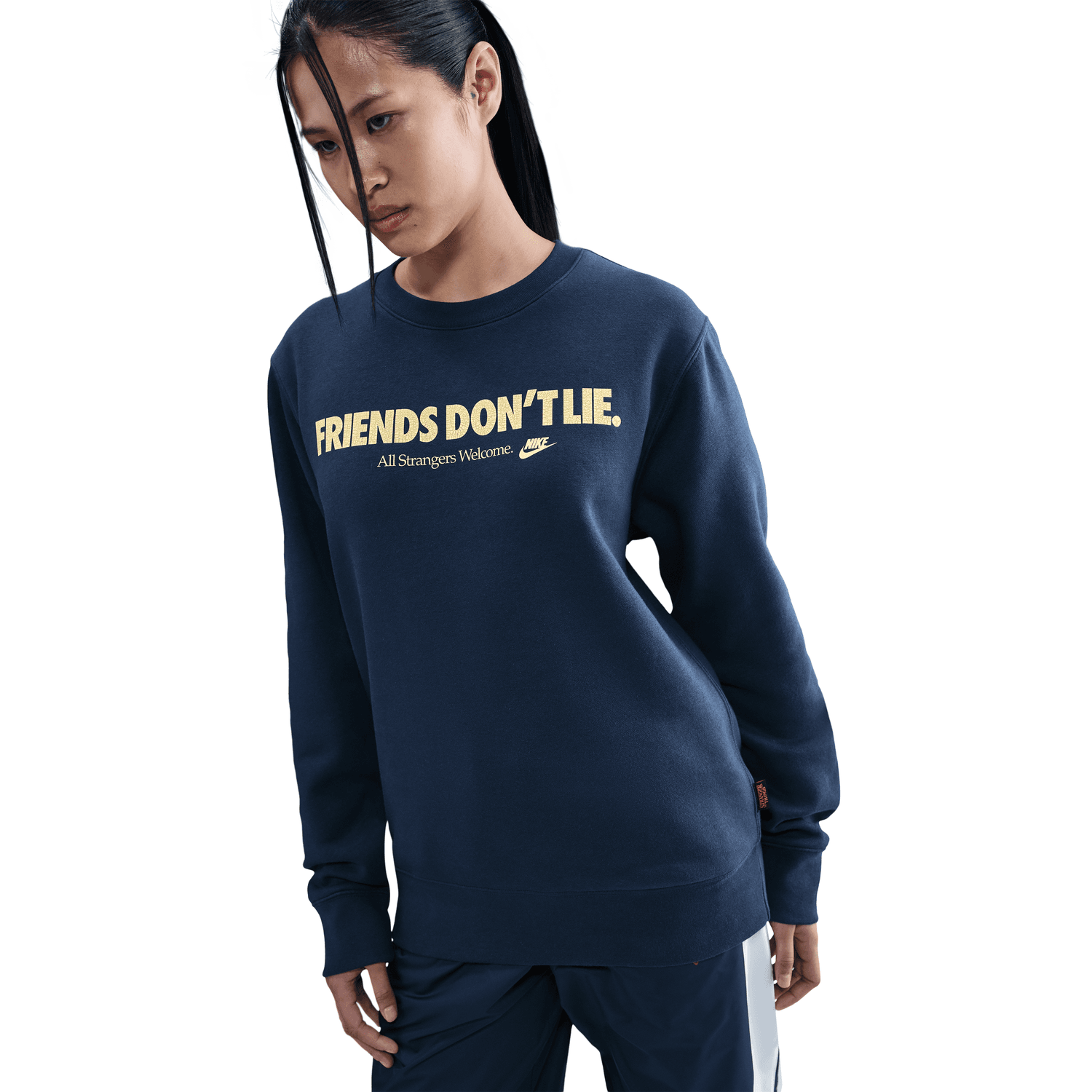 '+ Stranger Things Fleece Crew 'Midnight Navy'