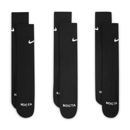'+ NOCTA Crew Socks 3-Pack 'Black'