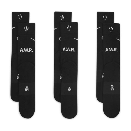 '+ NOCTA Crew Socks 3-Pack 'Black'