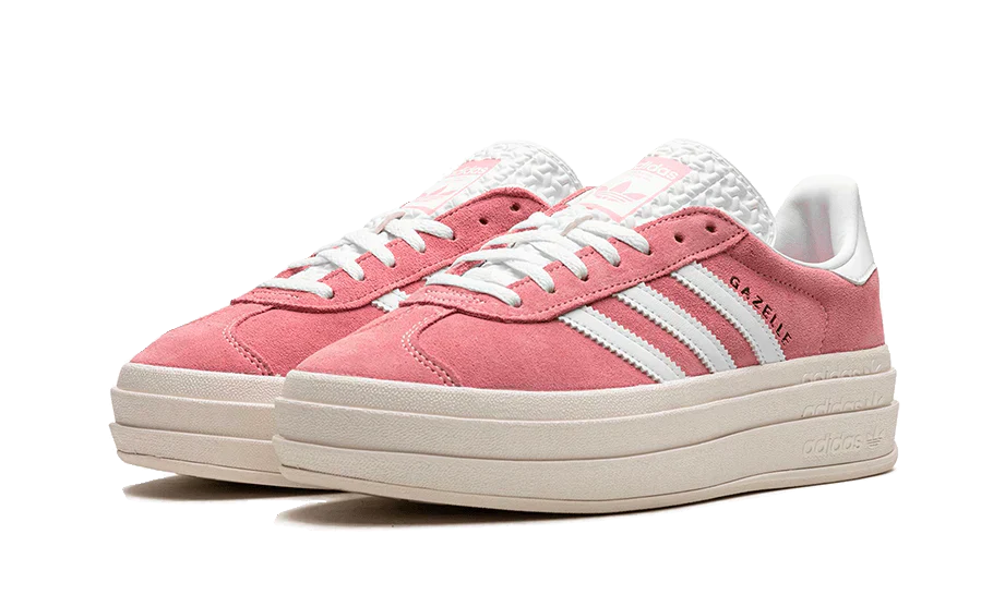 adidas Originals Gazelle Bold Shoes Red Cloud White Gold Metallic