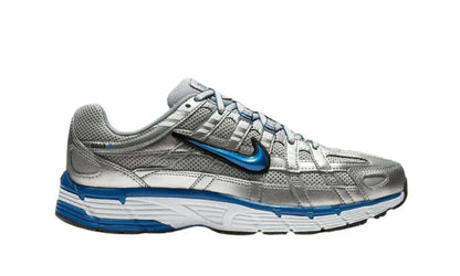 Nike P-6000 Premium Shoes White Metallic Silver Black Blue