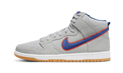 Nike SB Dunk High Shoes Cloud Grey Rush Blue-Team New York Mets