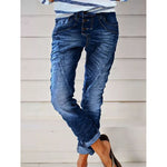 Drawstring Elastic Waist Washed Women's Casual Pants