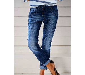 Drawstring Elastic Waist Washed Women's Casual Pants
