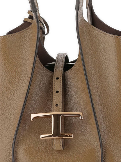 Tod's Women Mini Leather Shopping Bag