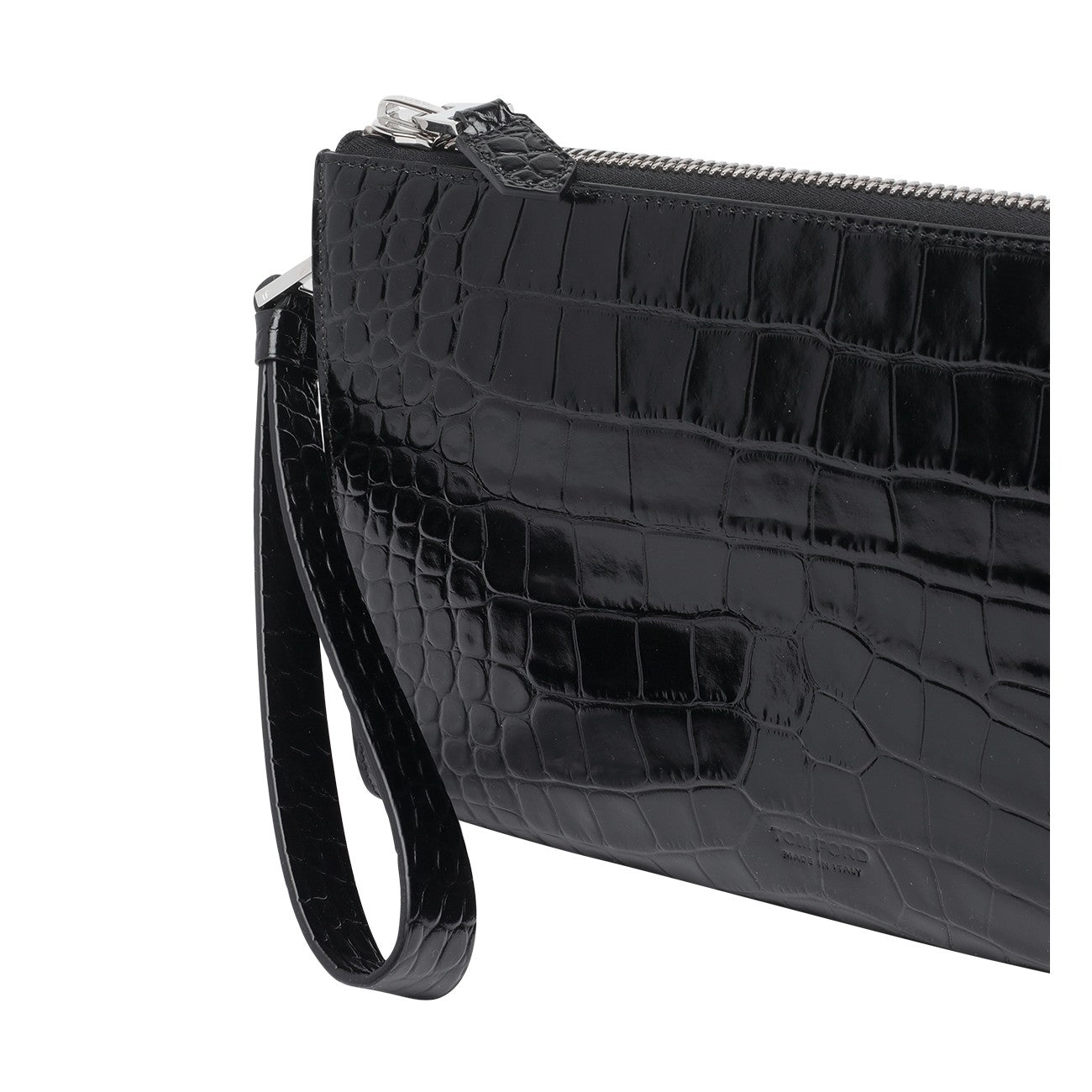 Tom Ford Men Mini Croco Flat Pouch