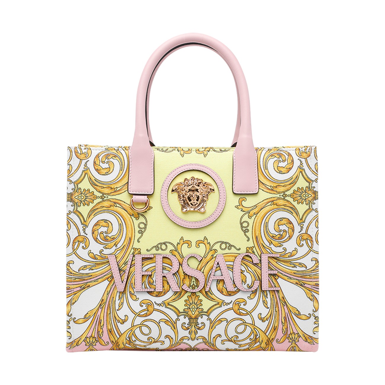 Versace Women Small La Medusa Printed Shopping Bag