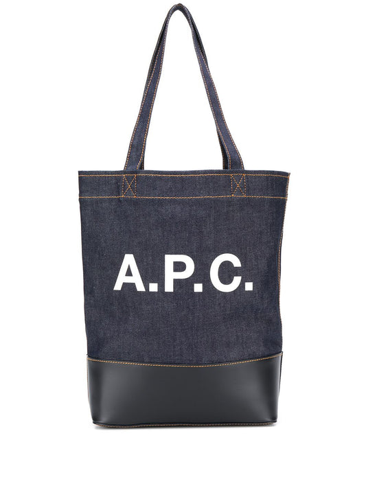 A.P.C. Men Axel Denim Tote Bag